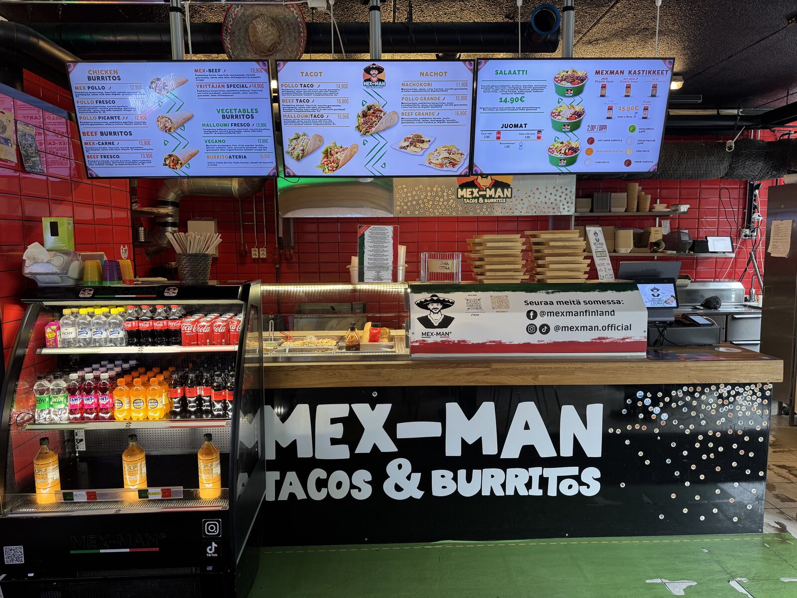 Mex-Man Espoonlahti restaurant interior