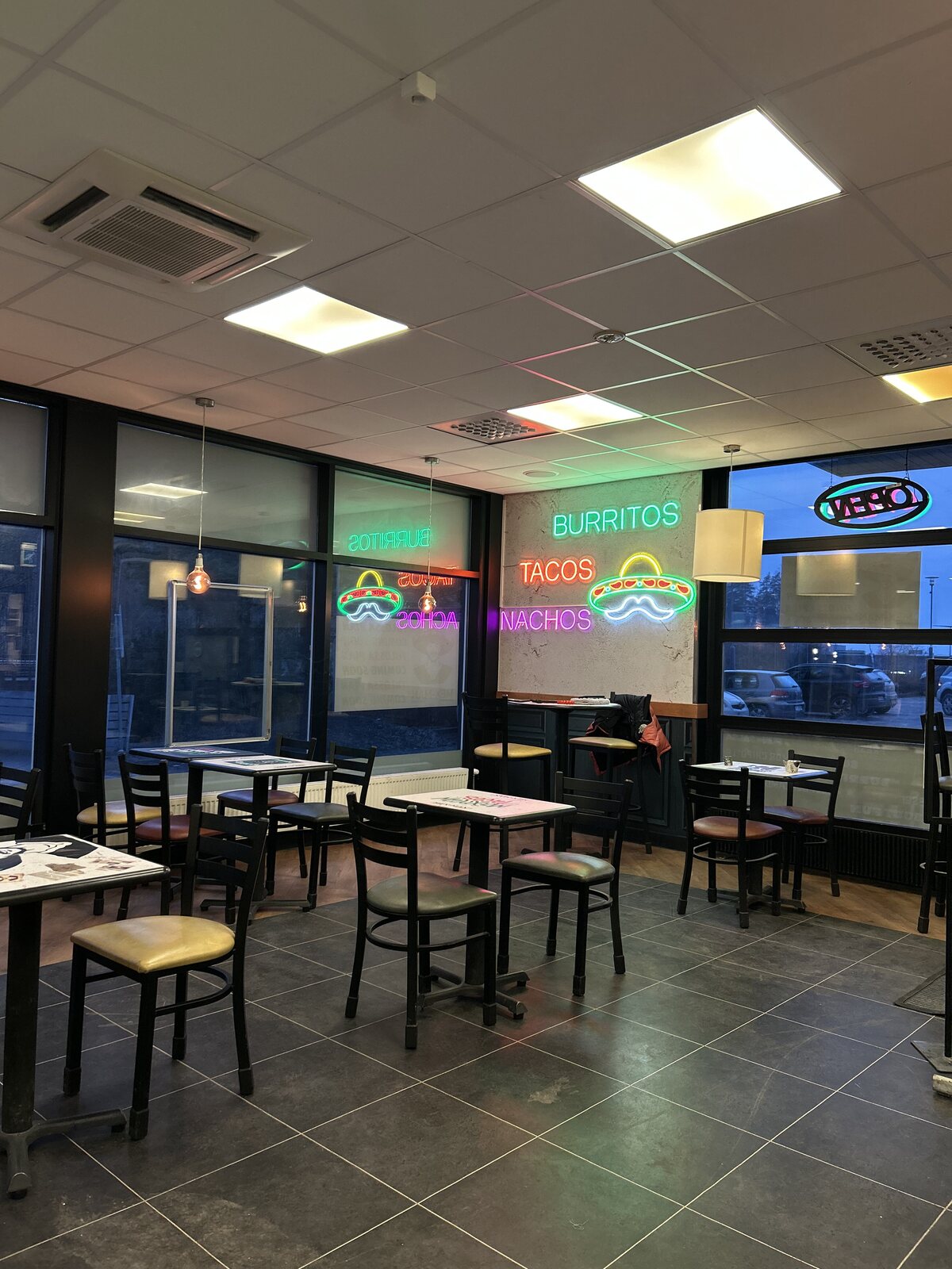 Mex-Man Klaukkala restaurant interior